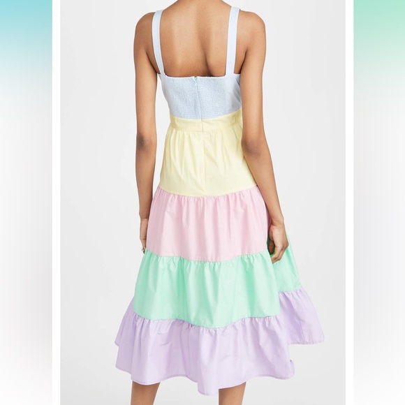 English Factory Color Block Midi / Maxi Dress - Picture 3 of 11